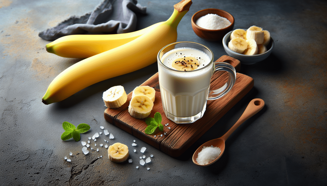 Alles gut mixen, bis keine Klumpen bleiben - Köstliche Bananenmilch – Einfaches Rezept für jeden Tag