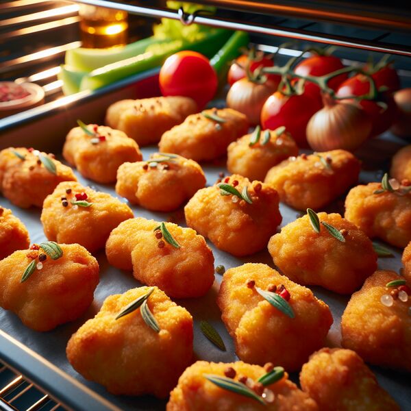  Hähnchen-Nuggets im Ofen gebacken » Knusprig ohne Frittieren