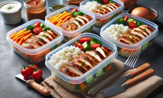 Hähnchen-Reis-Bowls für Meal Prep » Praktisch und lecker für die Woche