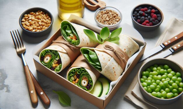 Vegetarische Wraps zum Mitnehmen » Frisch und gesund für unterwegs